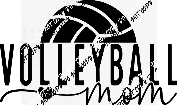 Volleyball Mom DTF Transfer - We Print U Press DTF Transfers