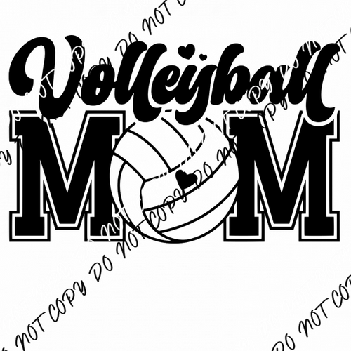 Volleyball Mom DTF Transfer - We Print U Press DTF Transfers