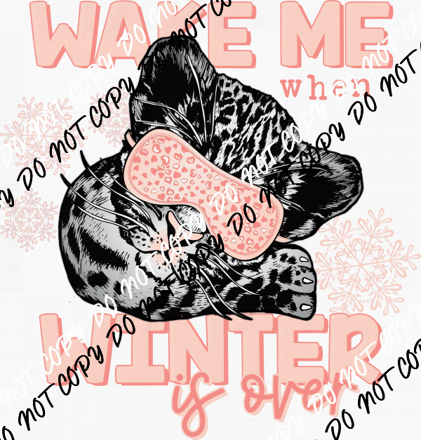 Wake Me When Winter Is Over DTF Transfer - We Print U Press DTF Transfers