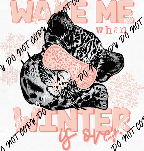 Wake Me When Winter Is Over DTF Transfer - We Print U Press DTF Transfers