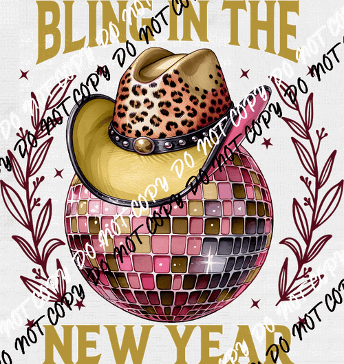 Western Disco Ball DTF Transfer - We Print U Press DTF Transfers