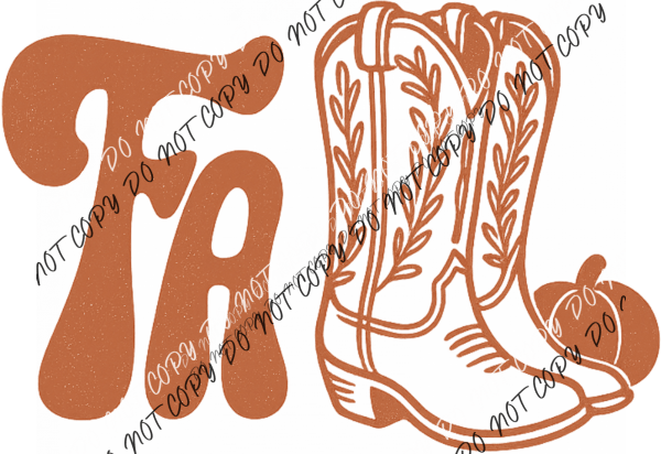 Western Fall Vibes DTF Transfer - We Print U Press DTF Transfers