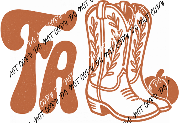 Western Fall Vibes DTF Transfer - We Print U Press DTF Transfers