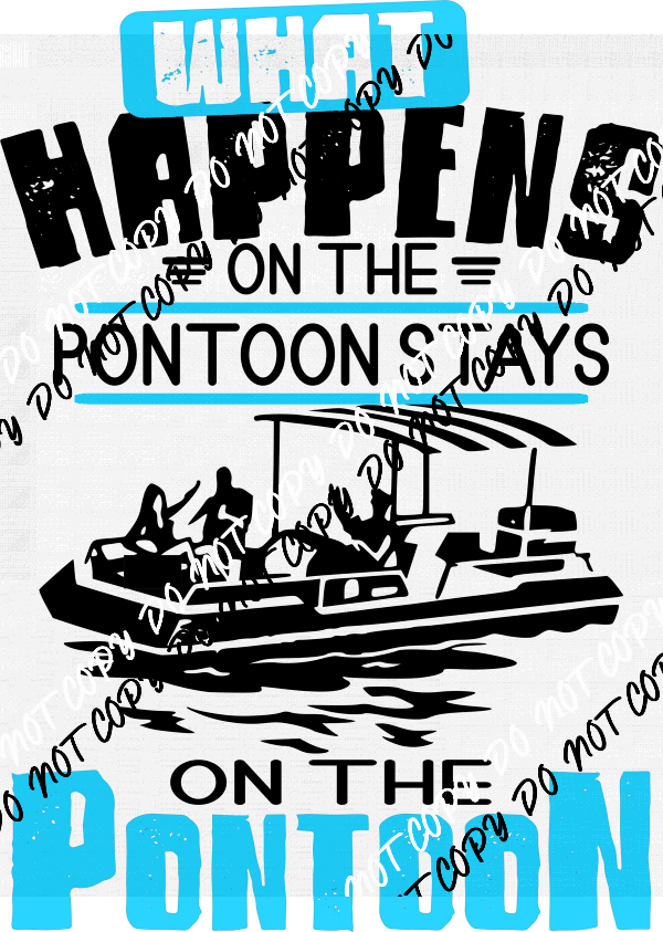 What Happens on the Pontoon DTF Transfer - We Print U Press DTF Transfers