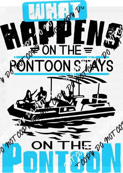 What Happens on the Pontoon DTF Transfer - We Print U Press DTF Transfers