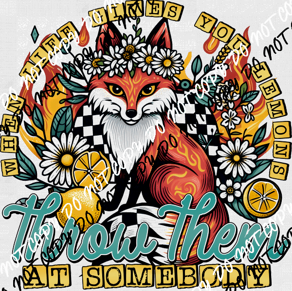 When Life Gives You Lemons DTF Transfer - We Print U Press DTF Transfers