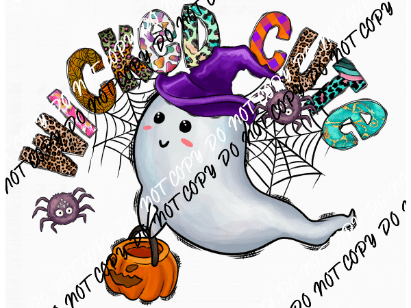 Wicked Cute Ghost DTF Transfer - We Print U Press DTF Transfers