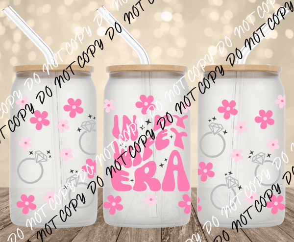 Wifey Era UV Transfer for 16 oz Glass Can - We Print U Press DTF Transfers