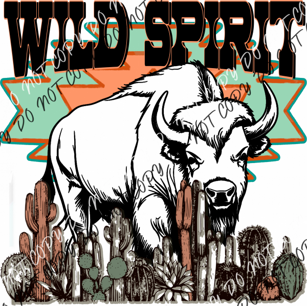 Wild Spirit Set - Pocket And Back Dtf Transfer