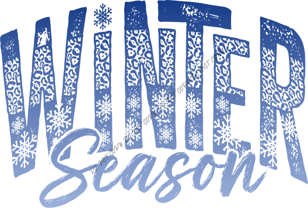 Winter Season Snowflake DTF Transfer RTP DTF Transfers