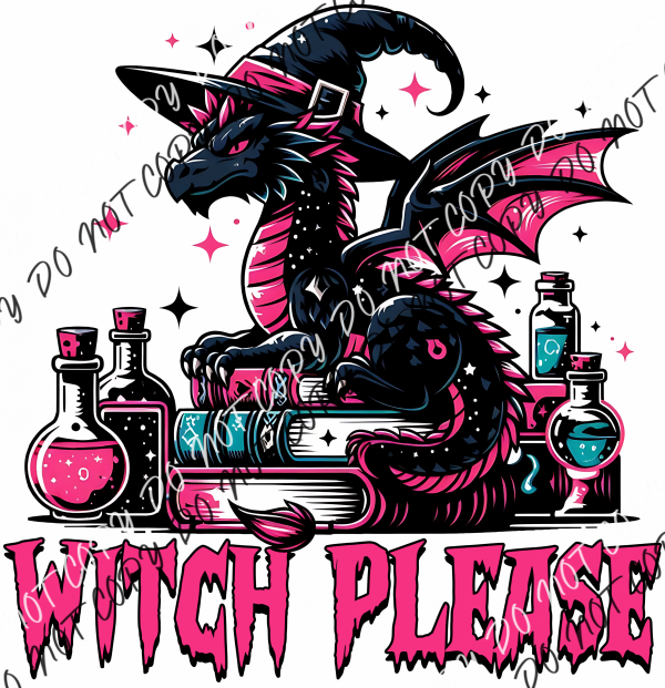 Witch Please Dragon Dtf Transfer Rtp Transfers