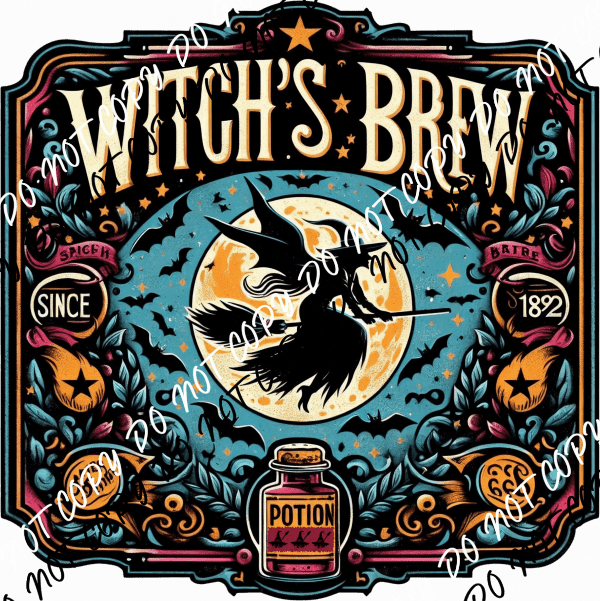 Witch's Brew DTF Transfer - We Print U Press DTF Transfers