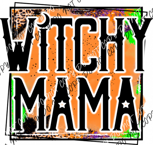 Witchy Mama Grunge Box Dtf Transfer