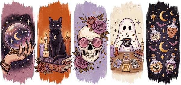 Witchy Vibes Mystical DTF Transfer - RTP DTF Transfer