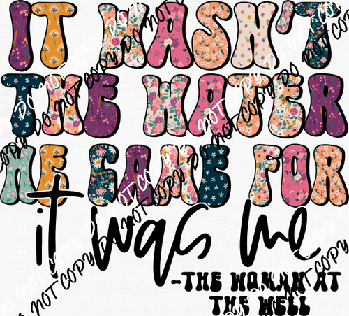 Woman at the Well DTF Transfer - We Print U Press DTF Transfers