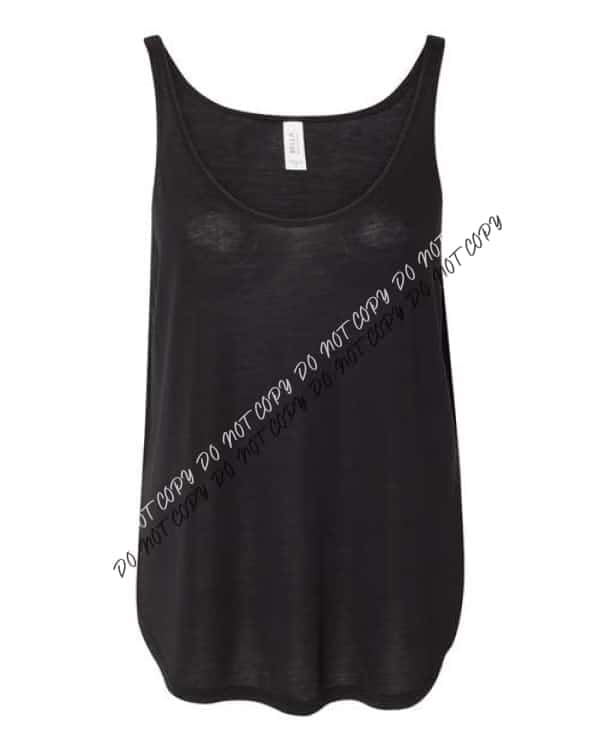 Women's Flowy Tank with Side Slit - We Print U Press DTF Transfers