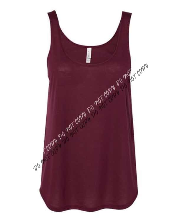 Women's Flowy Tank with Side Slit - We Print U Press DTF Transfers