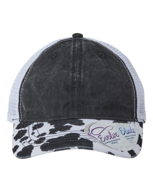 Women's Printed Visor with Mesh Back Cap - We Print U Press DTF Transfers