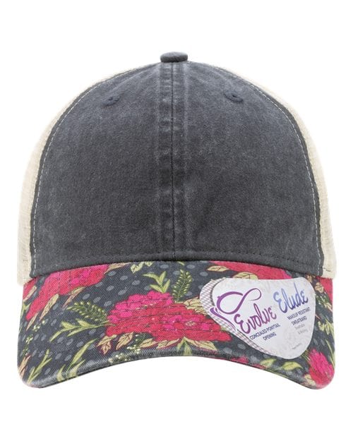 Women's Printed Visor with Mesh Back Cap - We Print U Press DTF Transfers