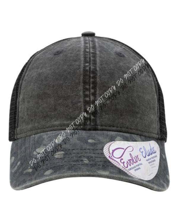 Women's Printed Visor with Mesh Back Cap - We Print U Press DTF Transfers