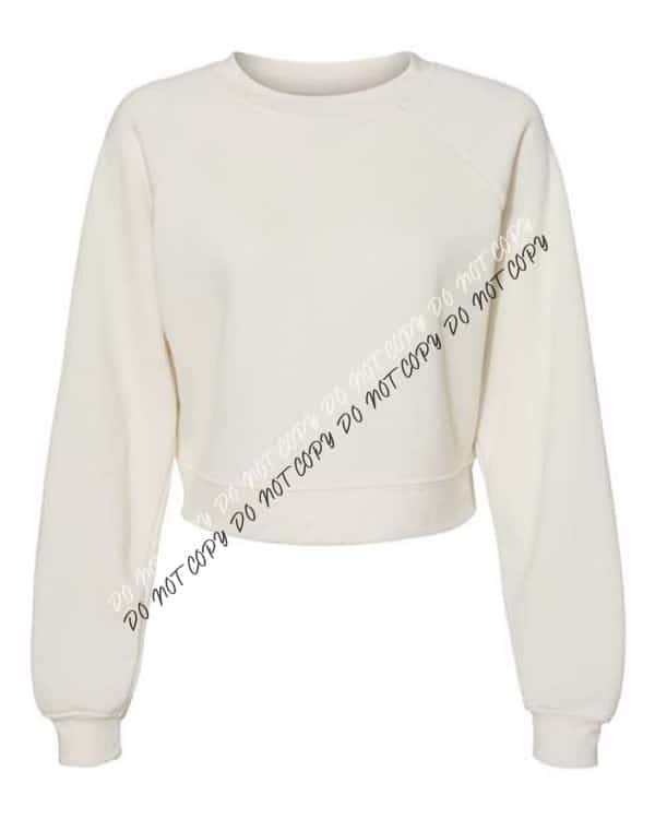 Women's Raglan Pullover Fleece Crewneck 7505 - We Print U Press DTF Transfers