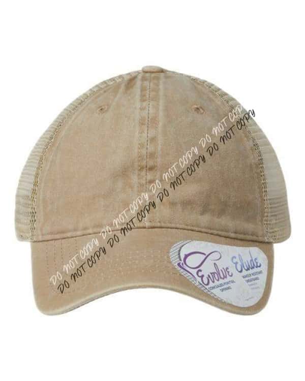 Women's Washed Mesh - Back Cap - We Print U Press DTF Transfers