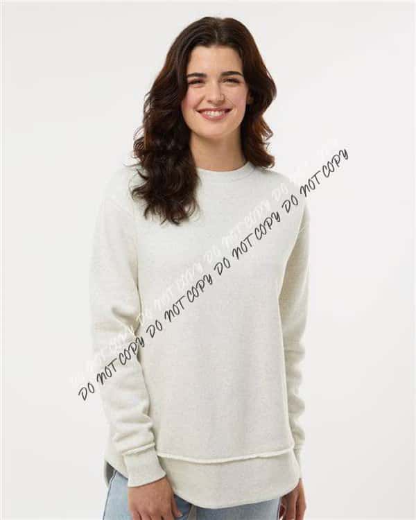 Women's Weekend Fleece Crewneck Sweatshirt - We Print U Press DTF Transfers