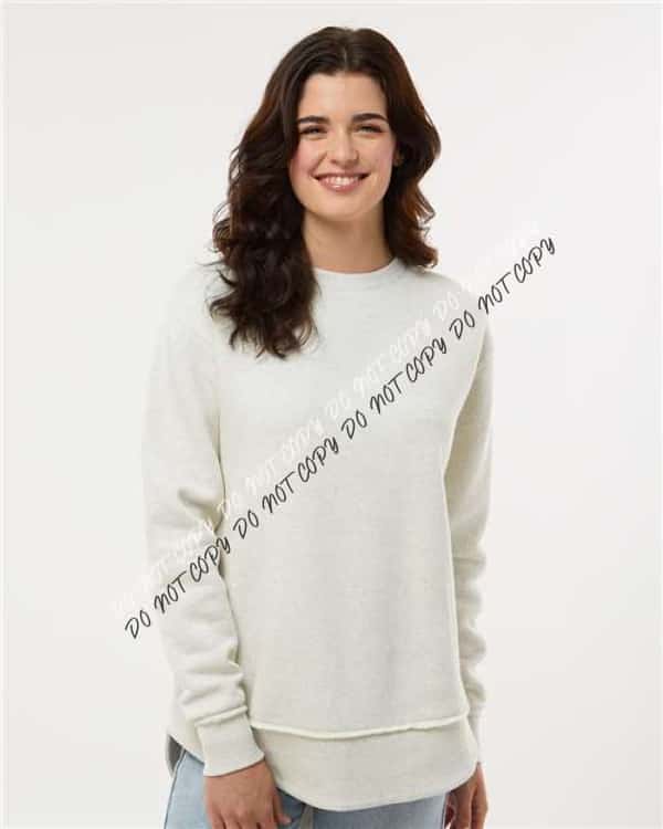 Women's Weekend Fleece Crewneck Sweatshirt - We Print U Press DTF Transfers