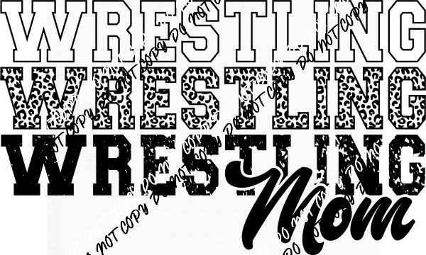 Wrestling Mom DTF Transfer - We Print U Press DTF Transfers