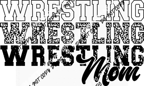 Wrestling Mom DTF Transfer - We Print U Press DTF Transfers