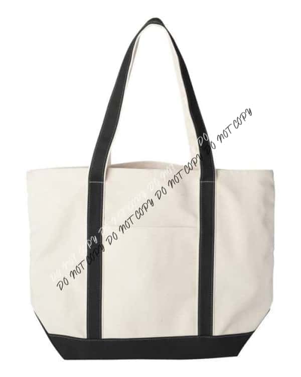 X - Large Boater Tote - We Print U Press DTF Transfers