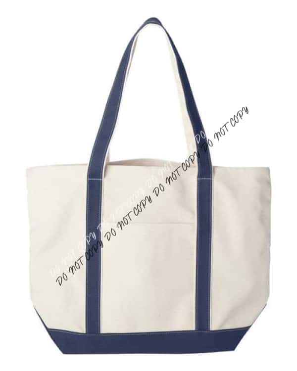 X - Large Boater Tote - We Print U Press DTF Transfers
