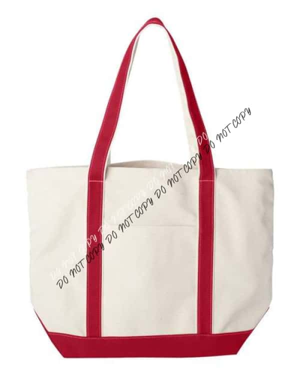 X - Large Boater Tote - We Print U Press DTF Transfers