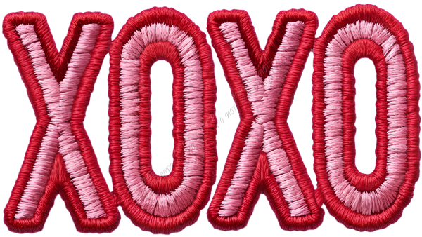 XOXO Yarn Crochet Valentine DTF Transfer RTP DTF Transfers