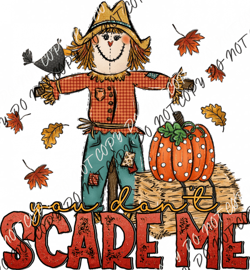 You Dont Scare Me Scarecrow Dtf Transfer