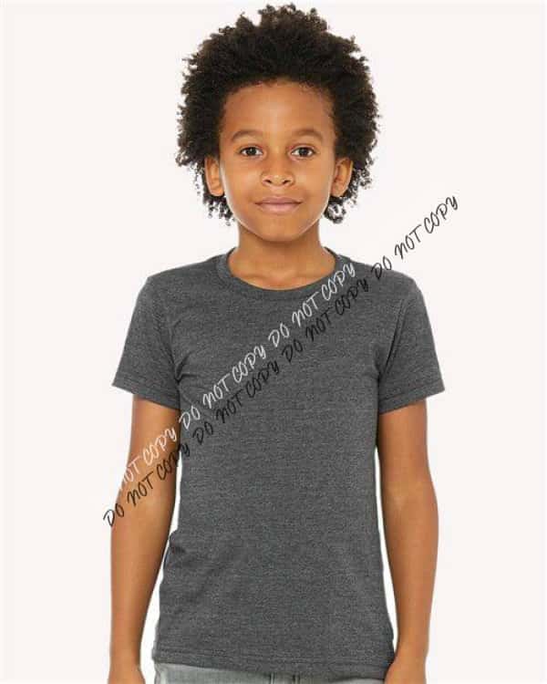 Youth CVC Jersey Tee - Athletic Heather - We Print U Press DTF Transfers