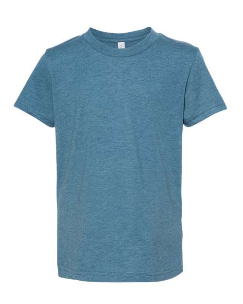 Youth CVC Jersey Tee - Heather Deep Teal - We Print U Press DTF Transfers