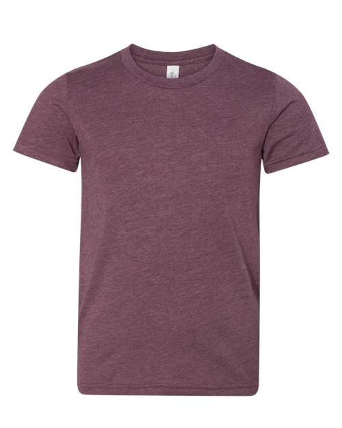 Youth CVC Jersey Tee - Heather Maroon - We Print U Press DTF Transfers