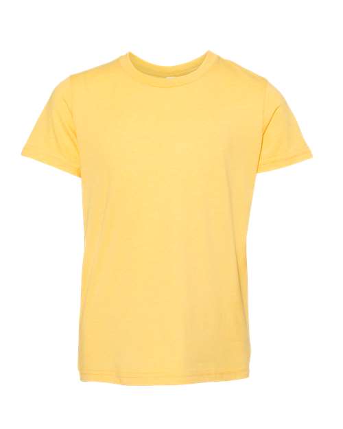 Youth CVC Jersey Tee - Heather Yellow Gold - We Print U Press DTF Transfers