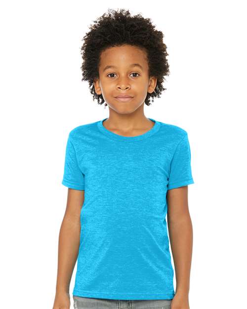 Youth CVC Jersey Tee - Neon Blue - We Print U Press DTF Transfers