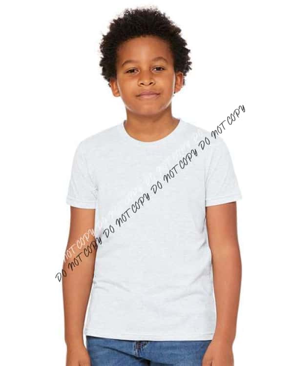 Youth Jersey Tee - Ash - We Print U Press DTF Transfers
