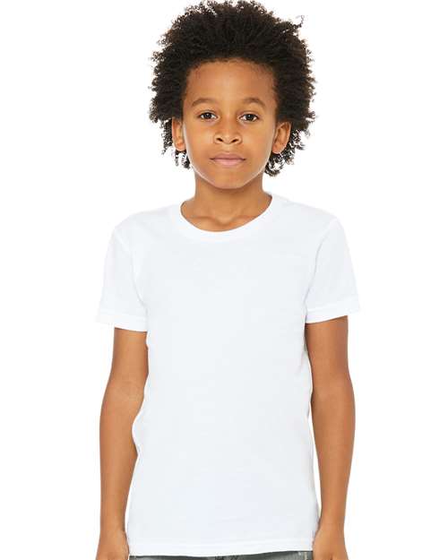 Youth Jersey Tee - White - We Print U Press DTF Transfers