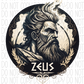 Zeus Greek God Dtf Transfer