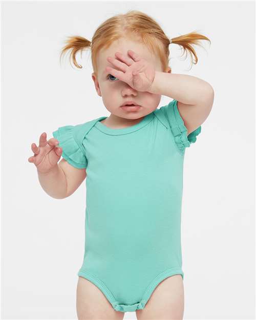 Infant Flutter Sleeve Baby Rib Bodysuit