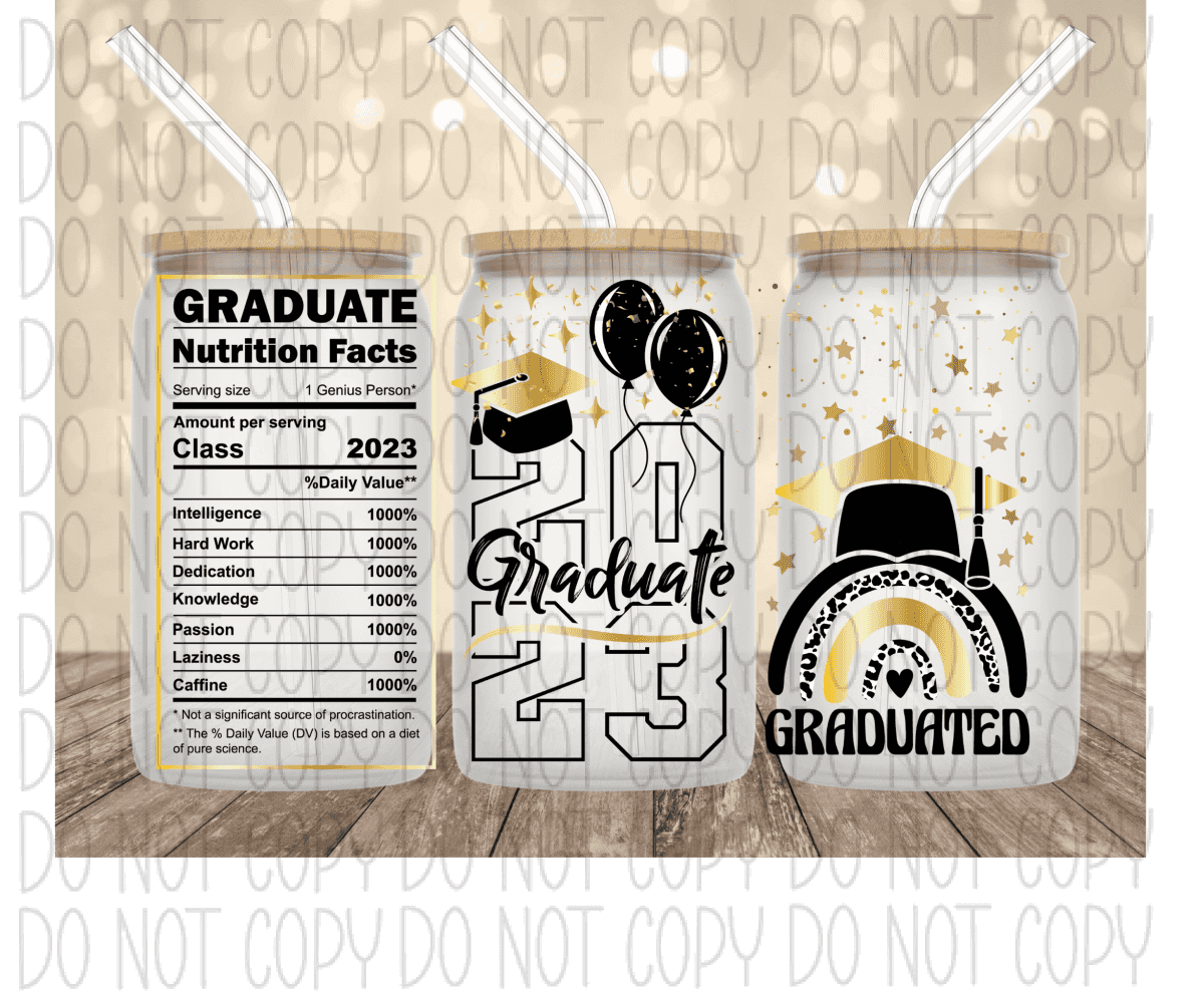 2023 Graduate Nutrition Facts16 Oz Glass Can