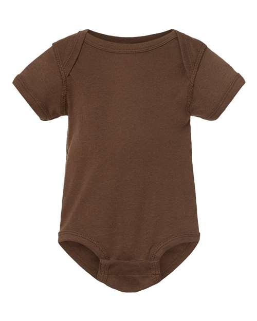 Infant Baby Rib Bodysuit - Brown