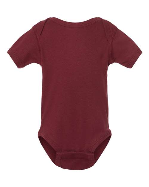 Infant Baby Rib Bodysuit - Maroon