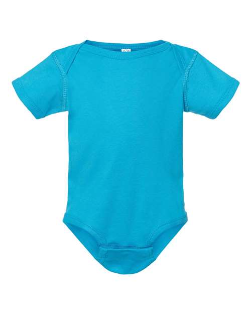 Infant Baby Rib Bodysuit - Turquoise