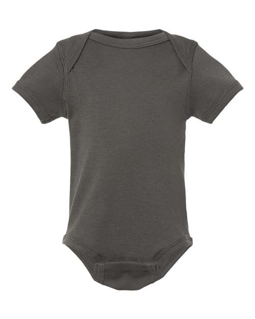 Infant Baby Rib Bodysuit - Charcoal