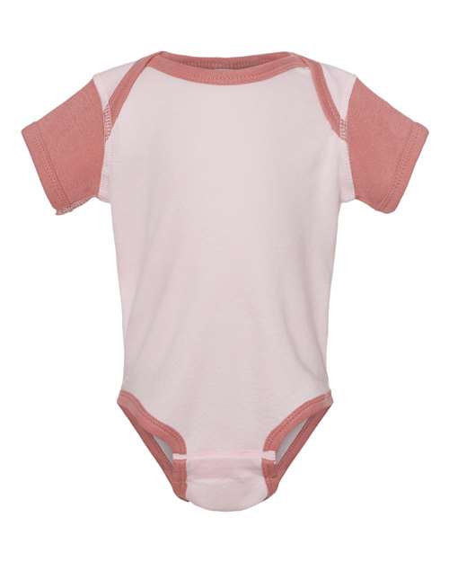 Infant Baby Rib Bodysuit - Ballerina/ Mauvelous